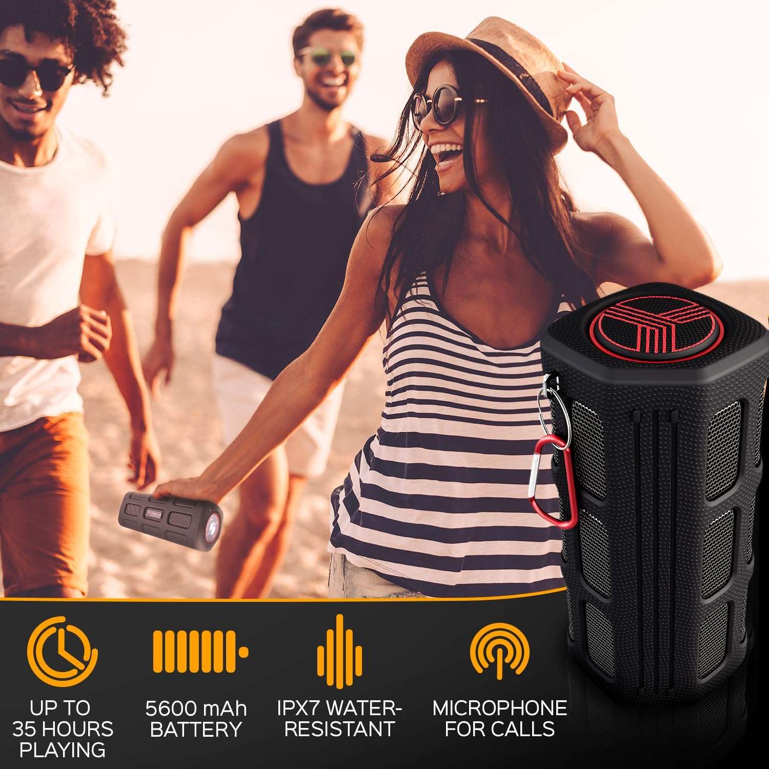 FX100 Bluetooth Speaker - Durable, Waterproof, Portable