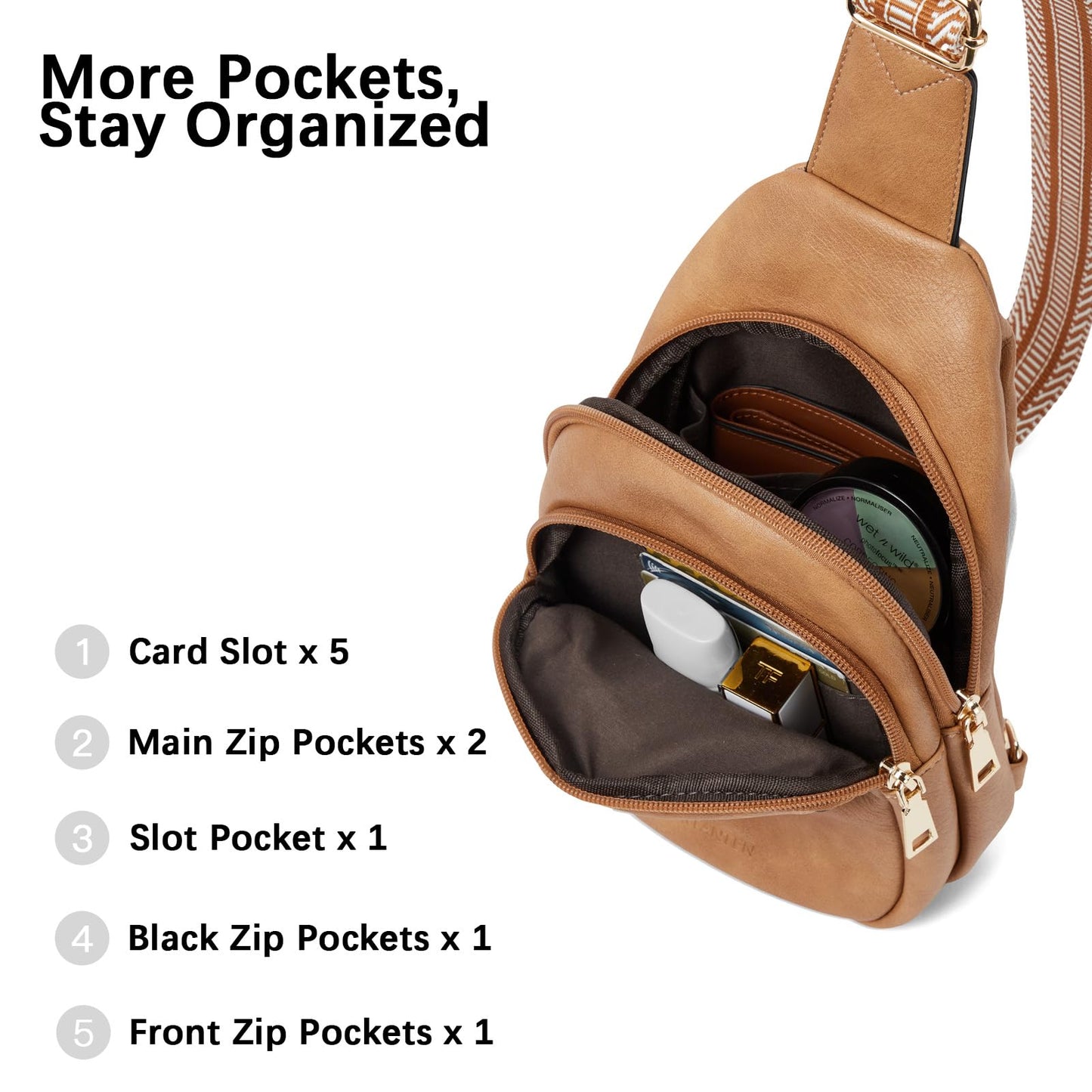 BOSTANTEN Chic Leather Crossbody Sling Bag