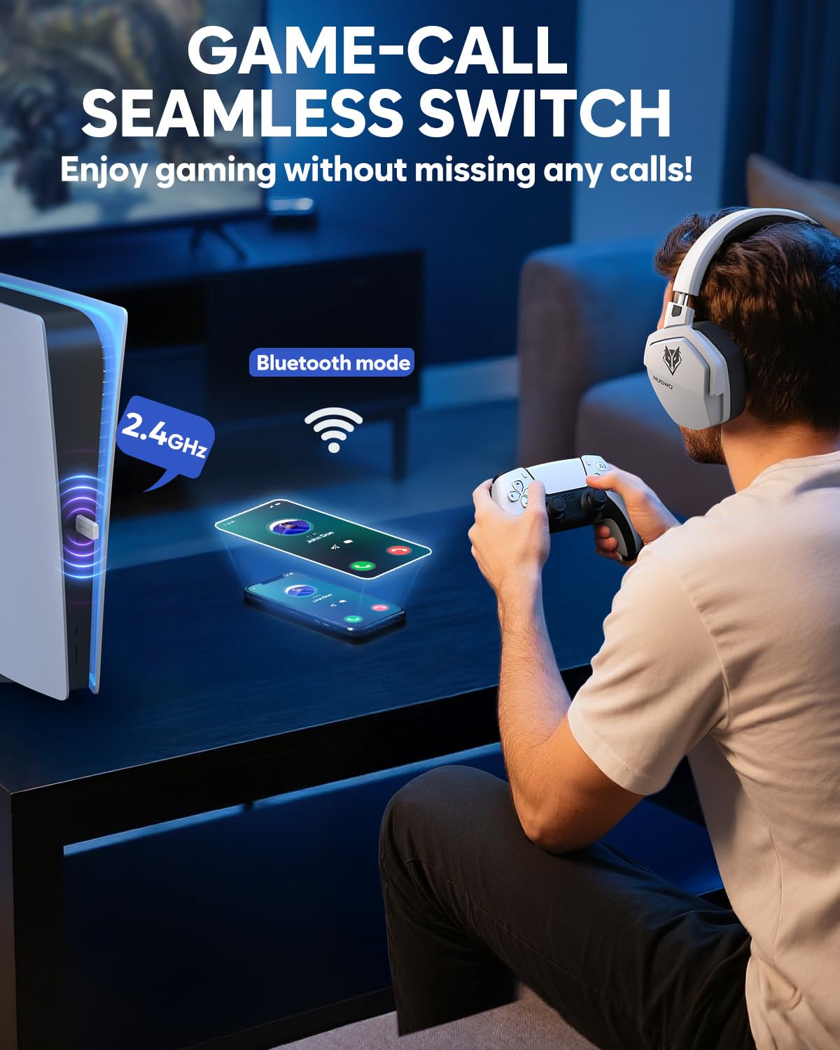 NUBWO G06 Dual Wireless Gaming Headset