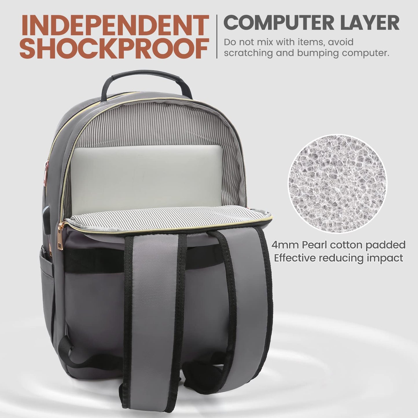 Chic Leather Laptop Backpack for Women - LoveVook