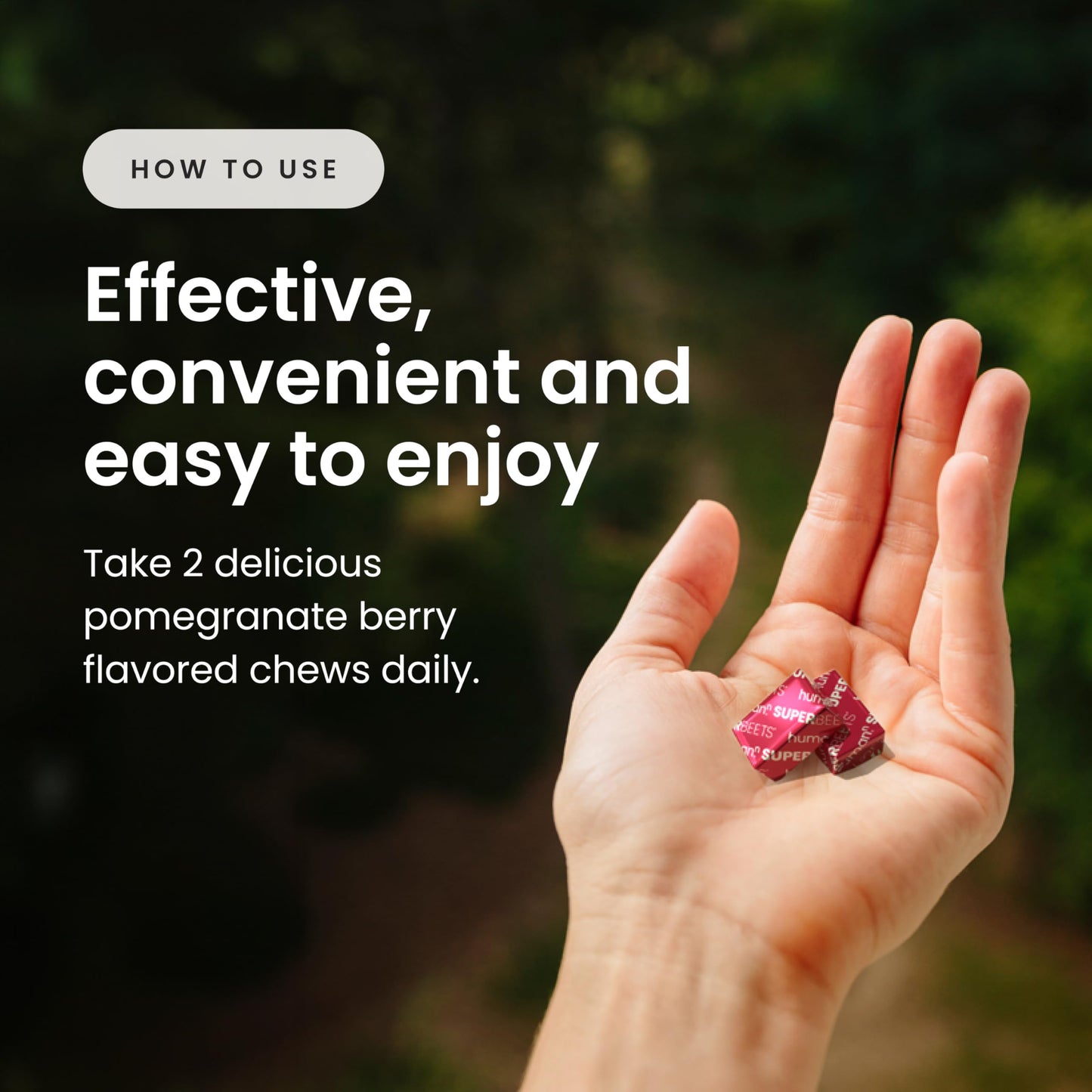 SuperBeets Heart Chews: Pomegranate Berry Boost