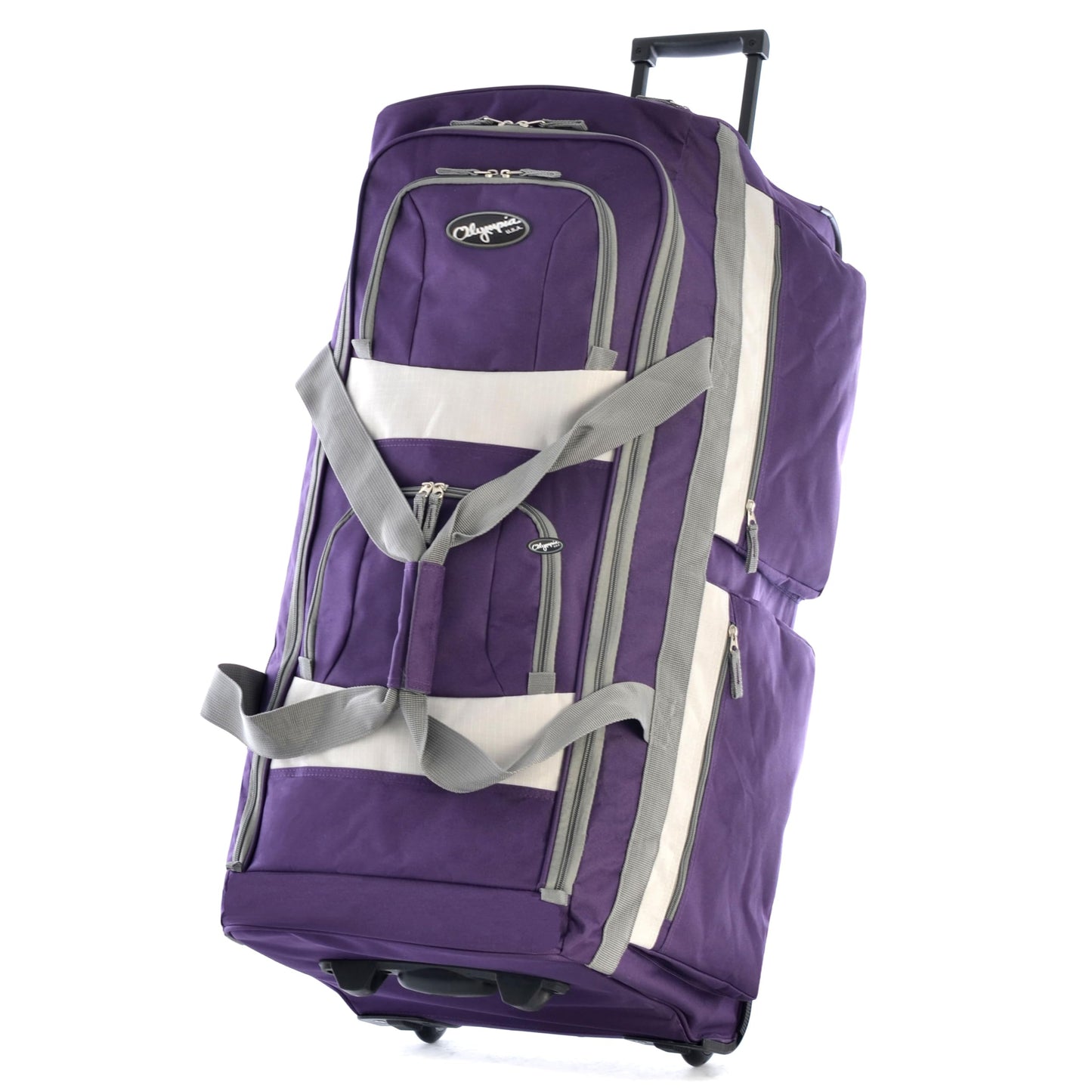 Olympia 22 Max Wheeled Duffel: 8-Pocket Water-Resist