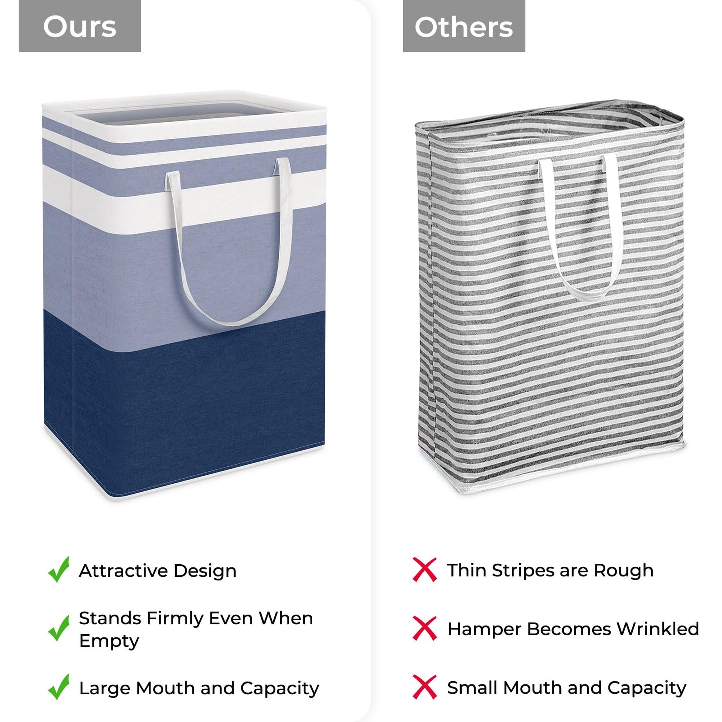 HomeHacks Duo Waterproof Laundry Baskets