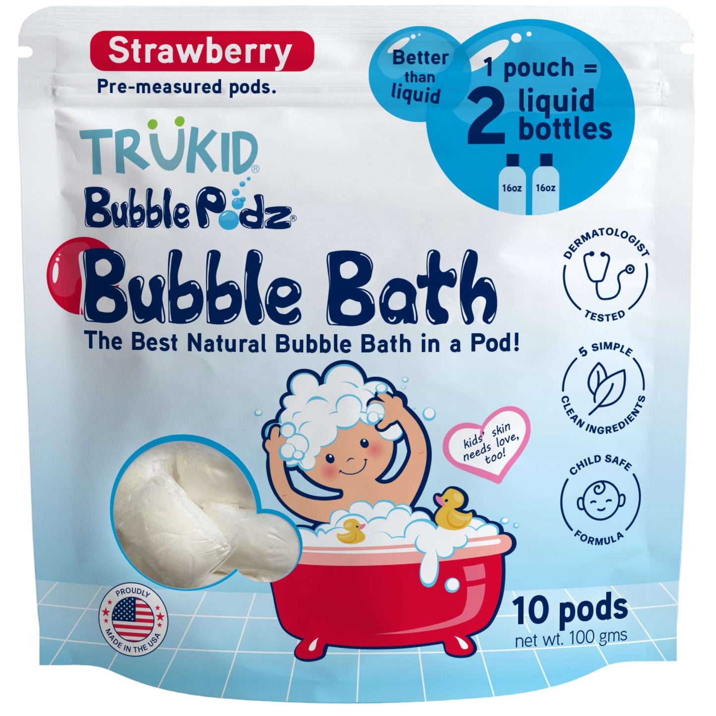 TruKid Bubble Podz: Gentle Lavender Bath Bombs