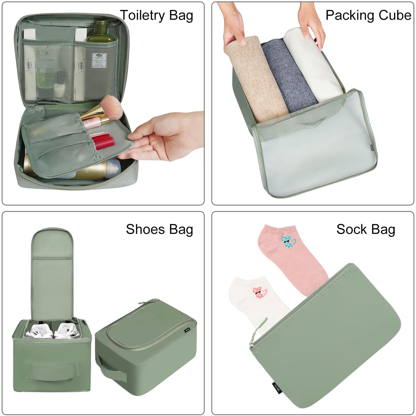 TravelMate 8-Piece Packing Cubes
