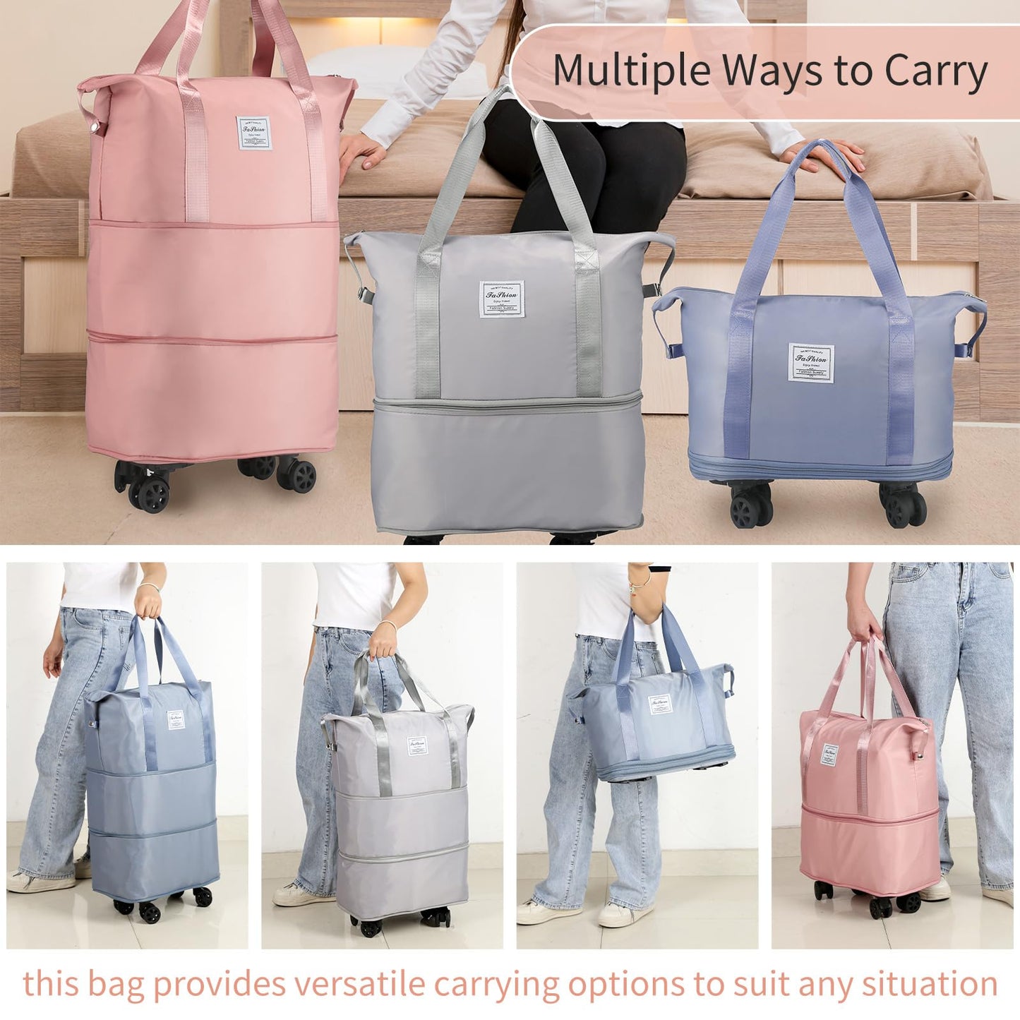 VoyagePro Expandable Wheeled Duffle Bag
