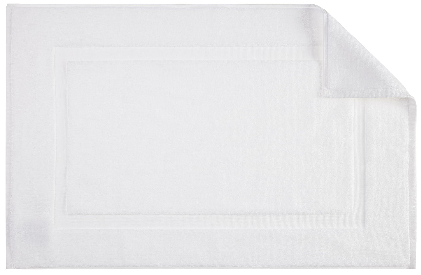 Soft Silver Banded Bath Rug Mat