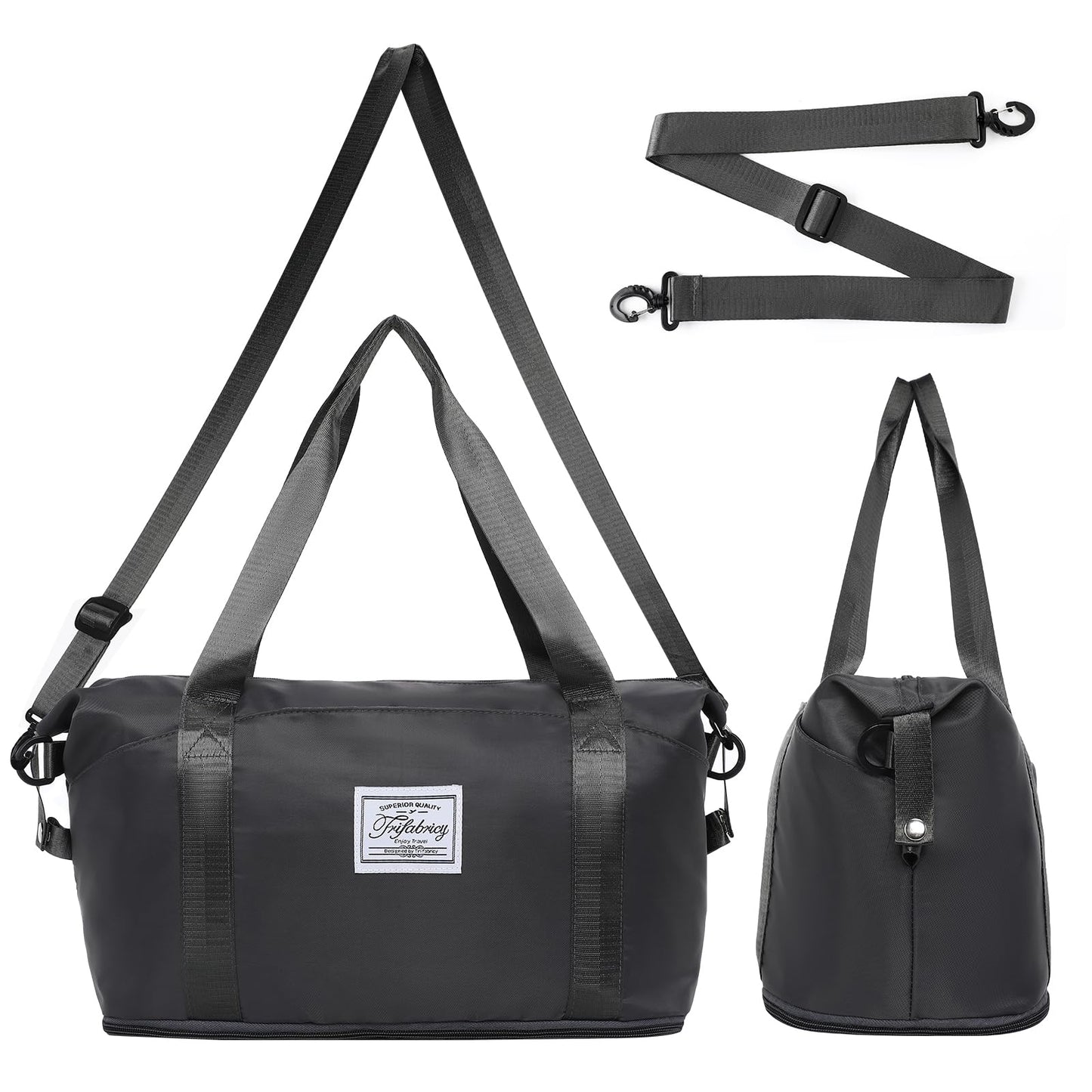 Pink Expandable Travel Duffel with Wet Pocket