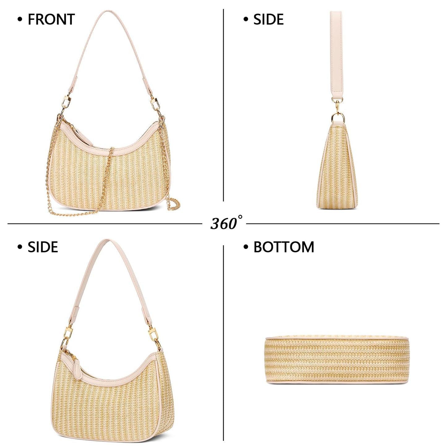 Chic Retro Hobo Bag - KKXIU Women's Purse Collection
