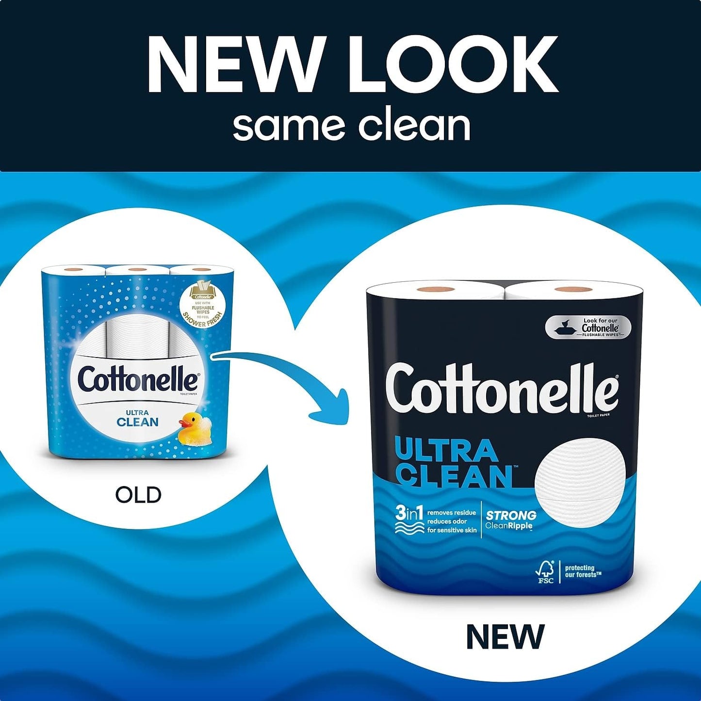 Cottonelle Ultra Clean Toilet Paper: 18 Mega Rolls (72 Regular Rolls), 284 Sheets Each