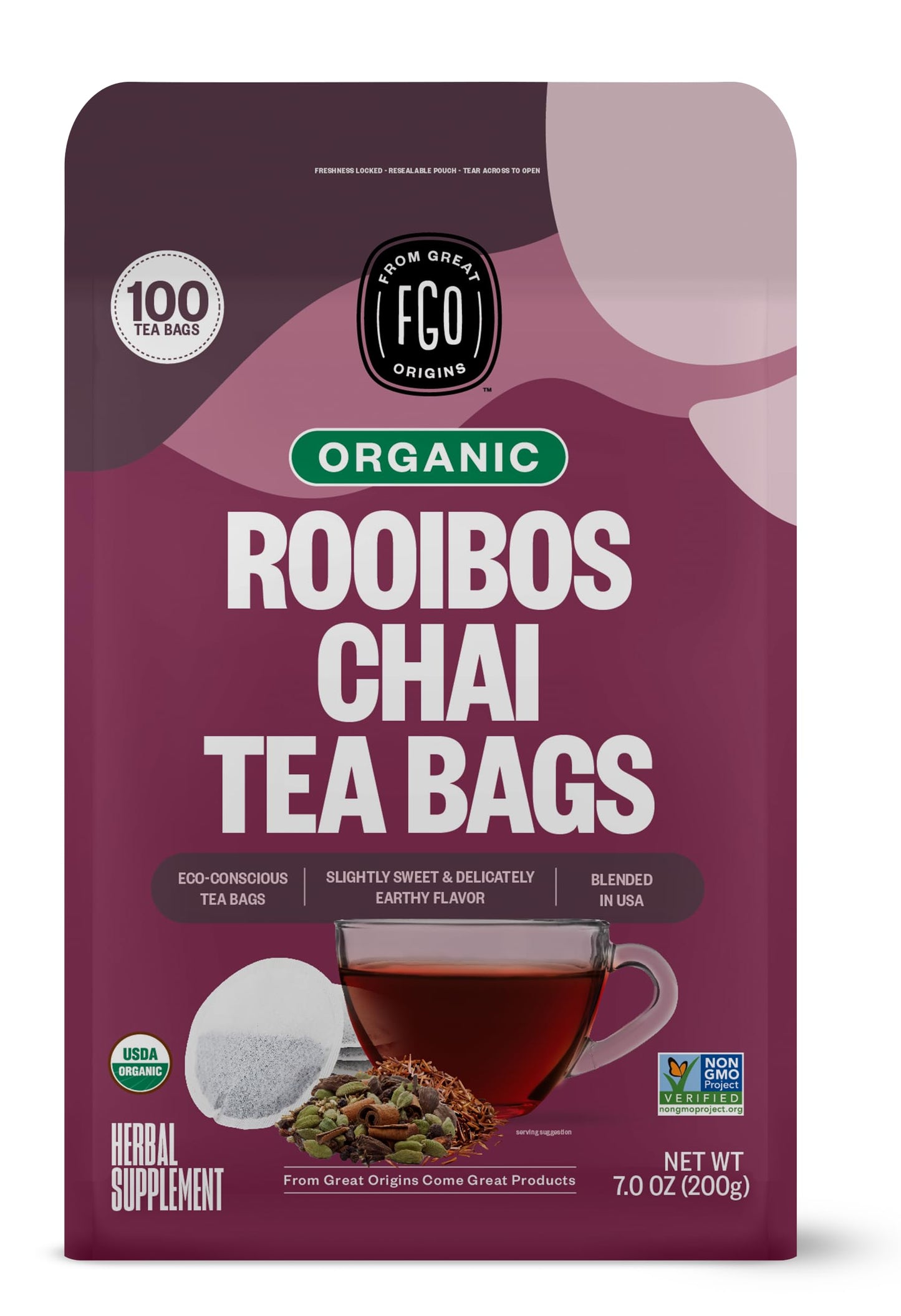 ElderZen Organic Tea - Caffeine-Free Eco Bags