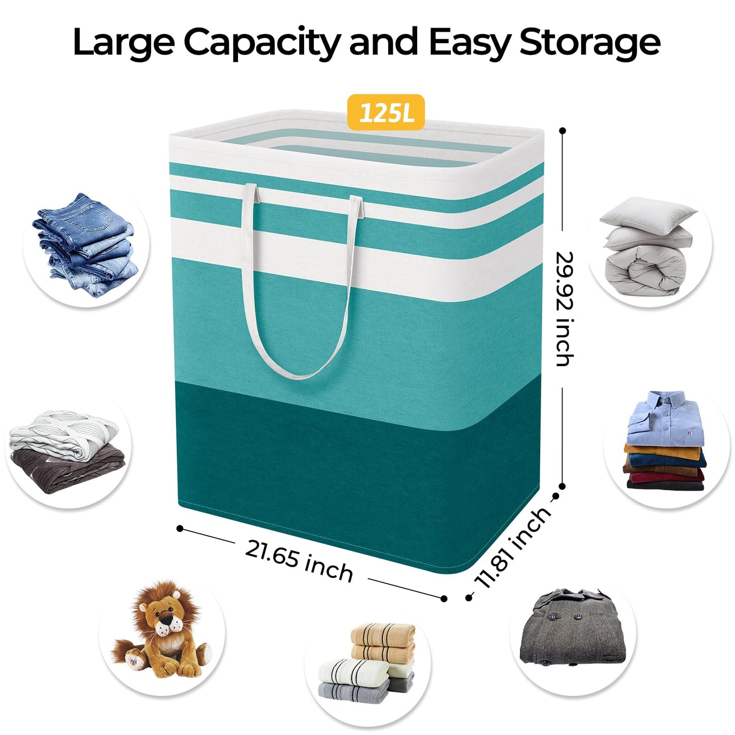 HomeHacks Duo Waterproof Laundry Baskets