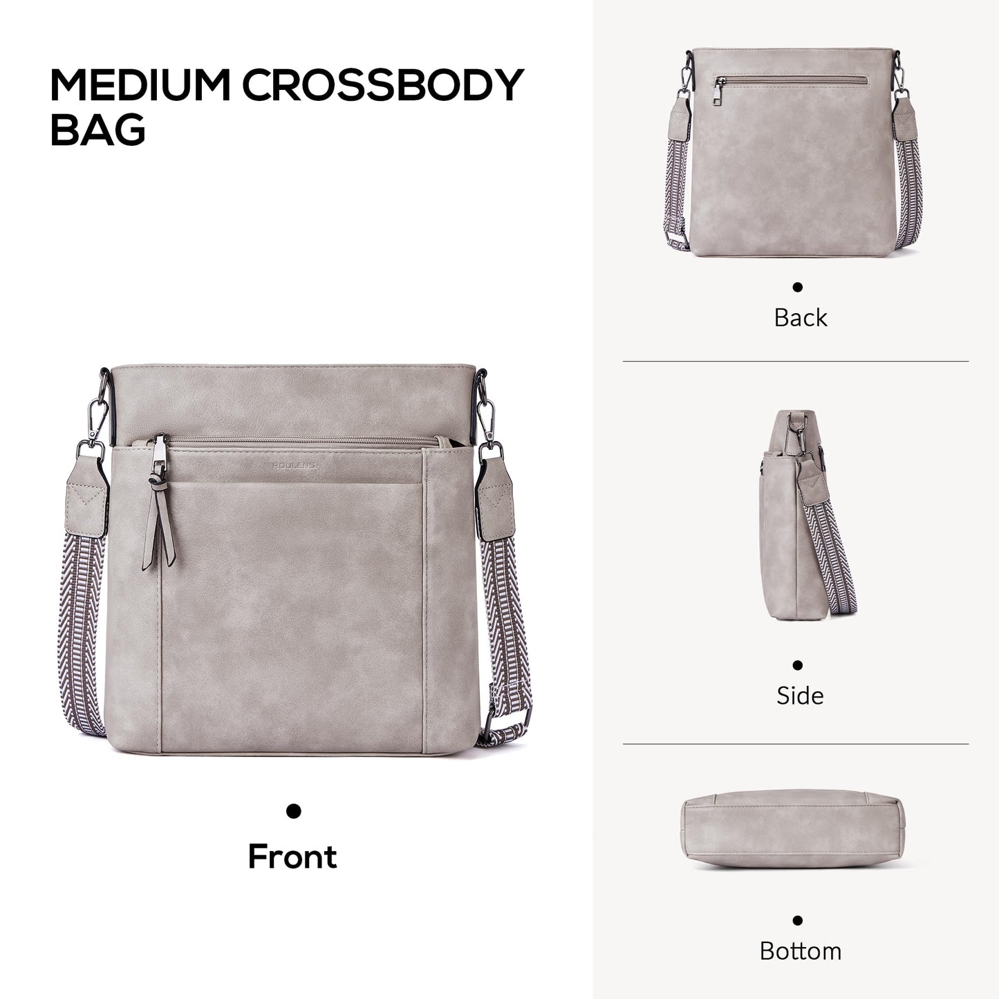 Chic Leather Crossbody with Card Slots for Women