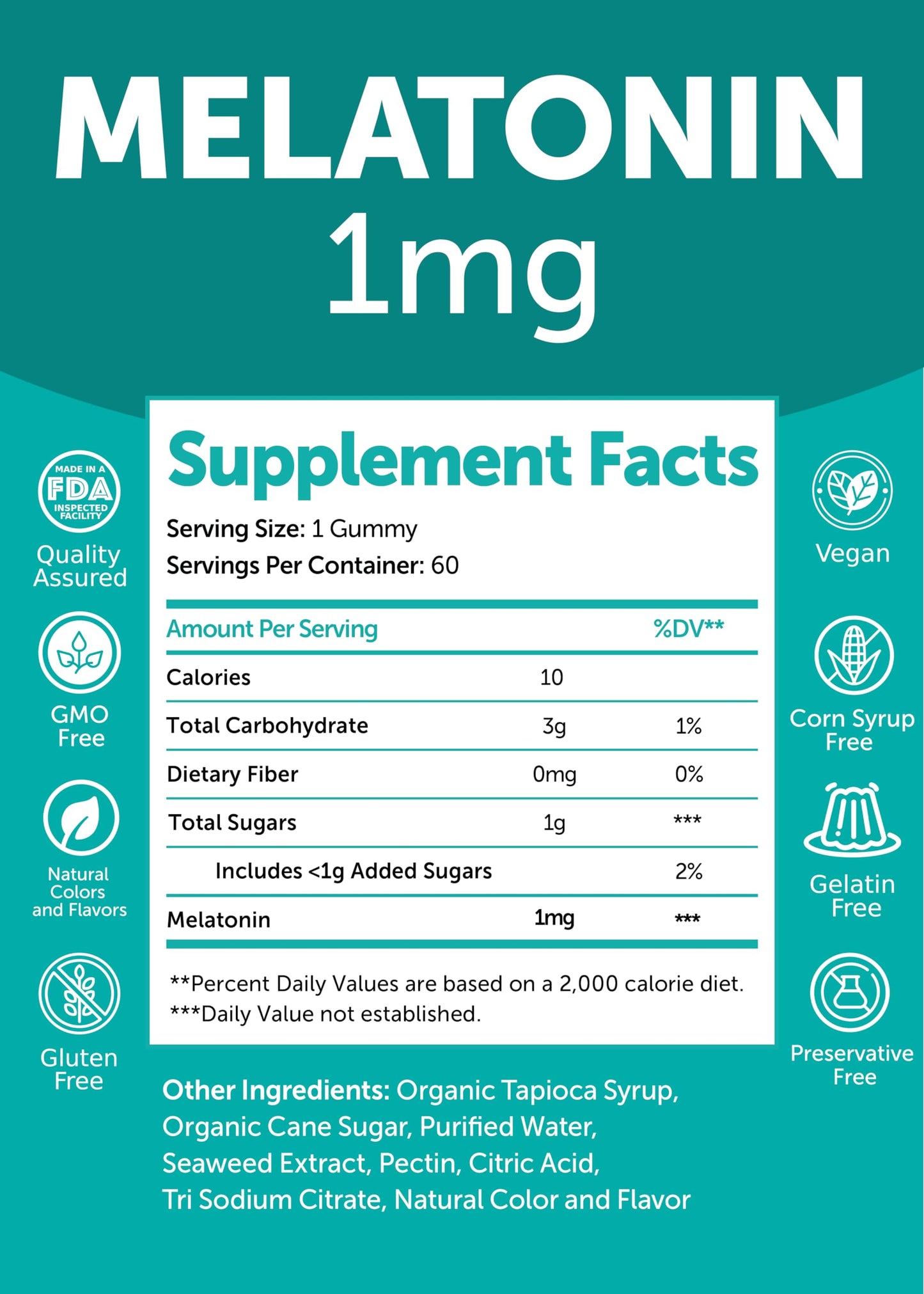 Lunakai Low-Dose Melatonin Gummies for Restful Sleep