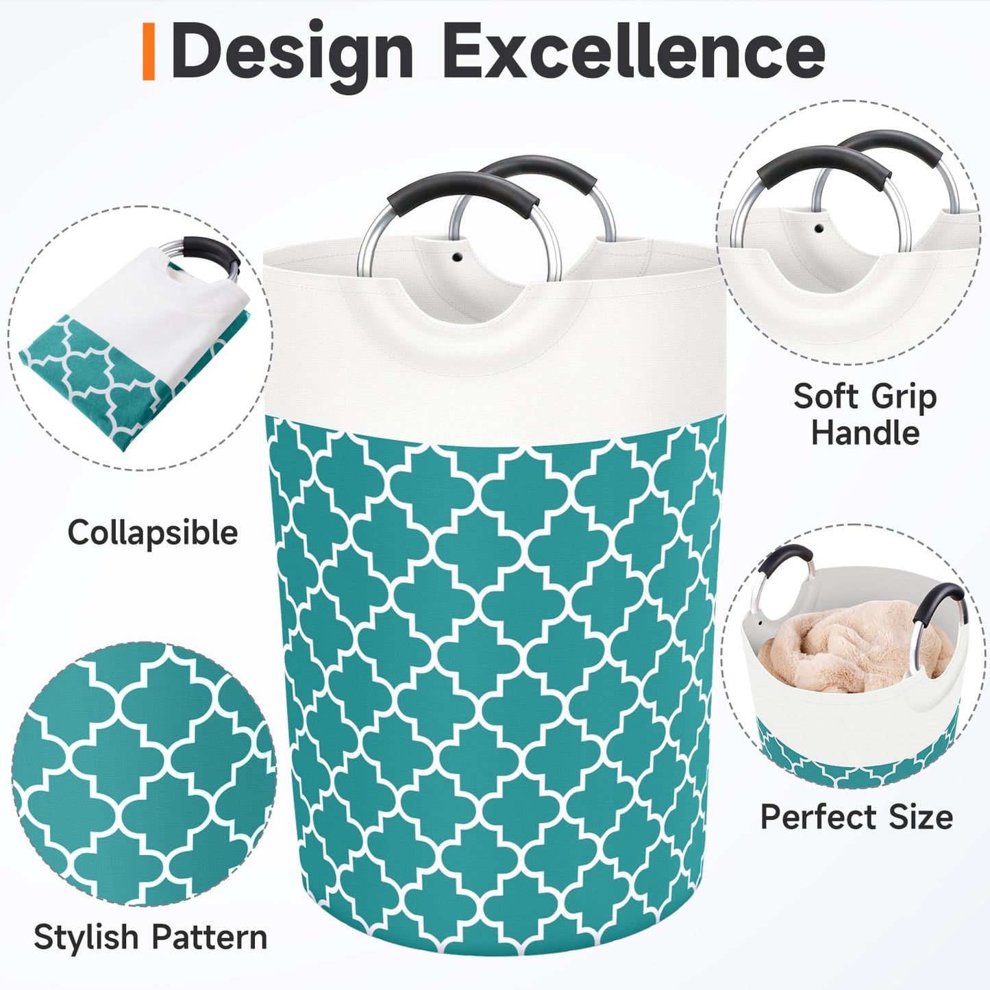 Collapsible Hamper Bag - Grey