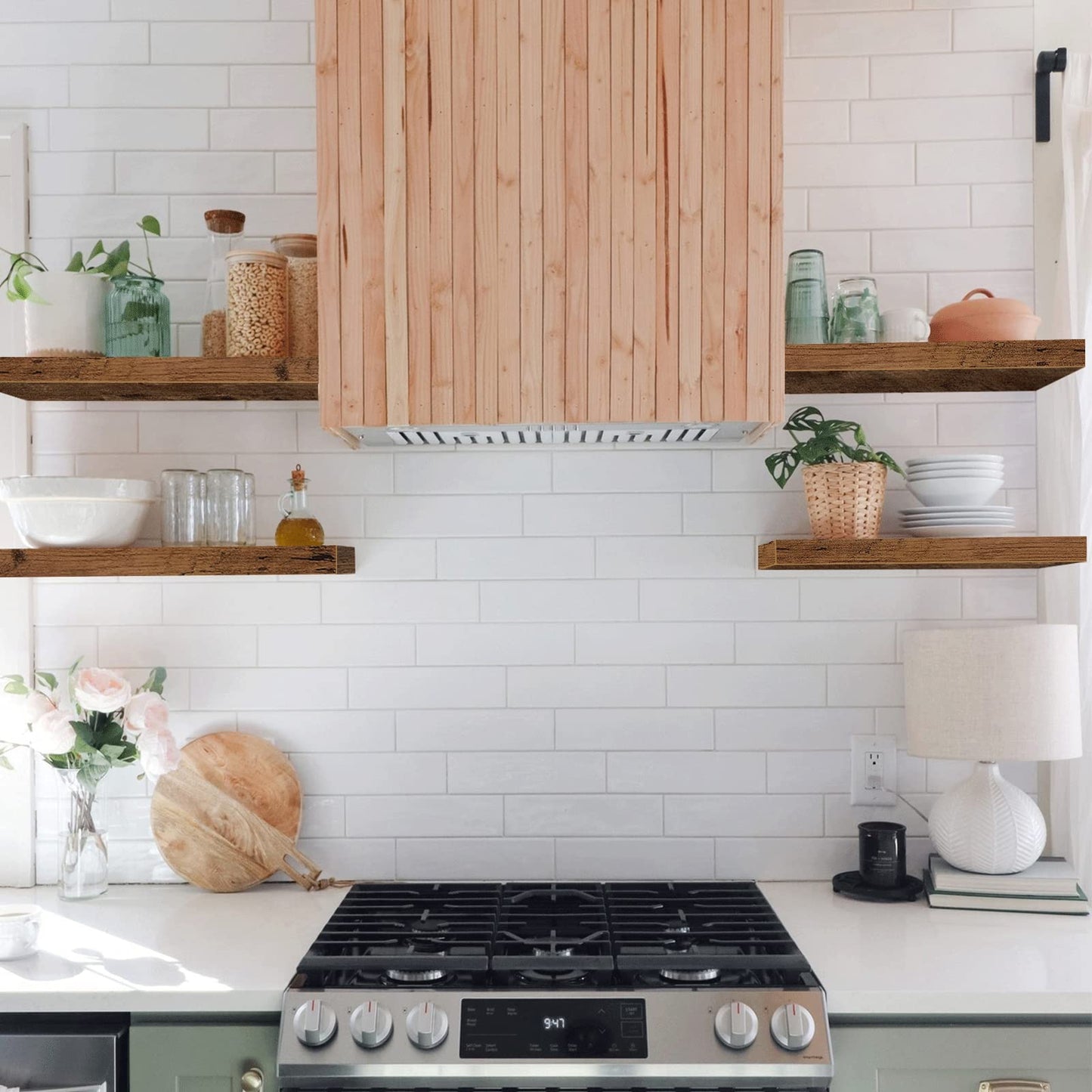Rustic Farmhouse Shelves (008-40BN)