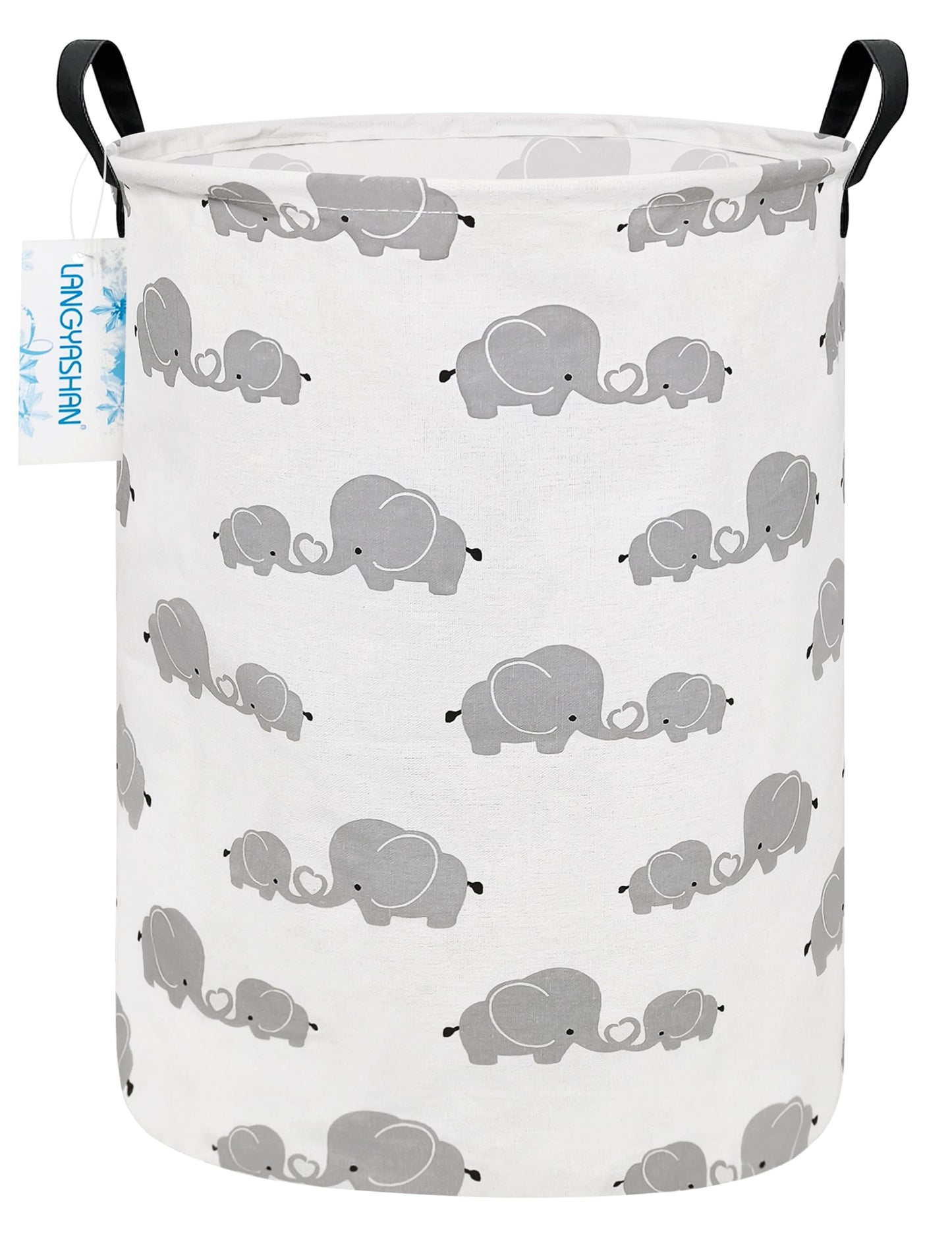 Collapsible Canvas Hamper by LANGYASHAN
