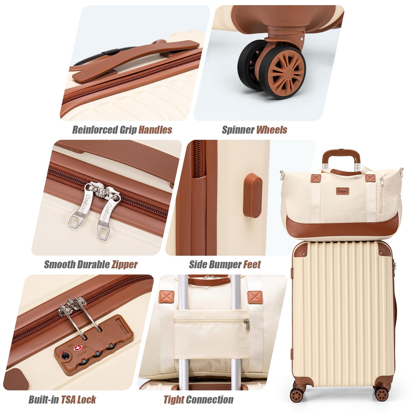TravelPro 5-Piece Spinner Luggage Set