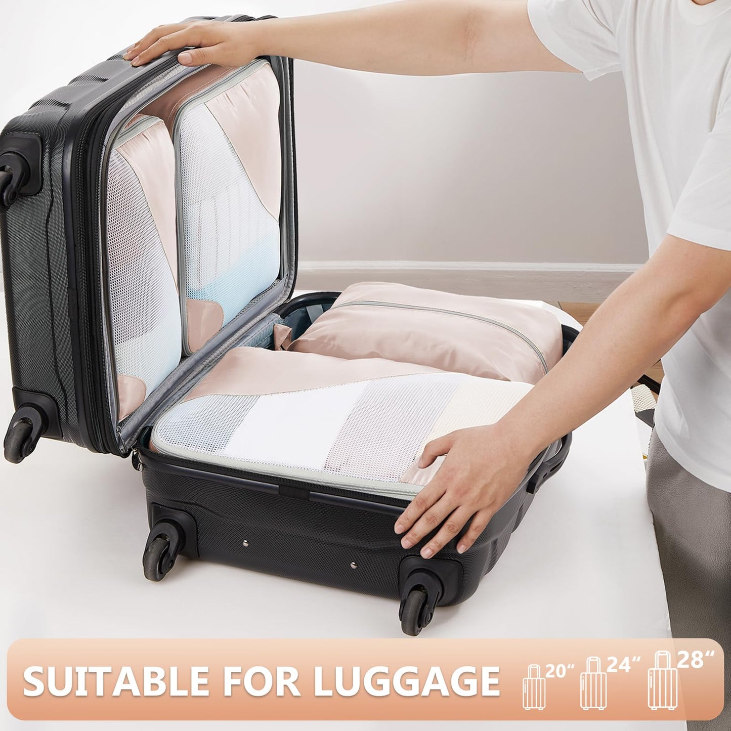 OlarHike Travel Cube Set - Cream Organizer & Gifts
