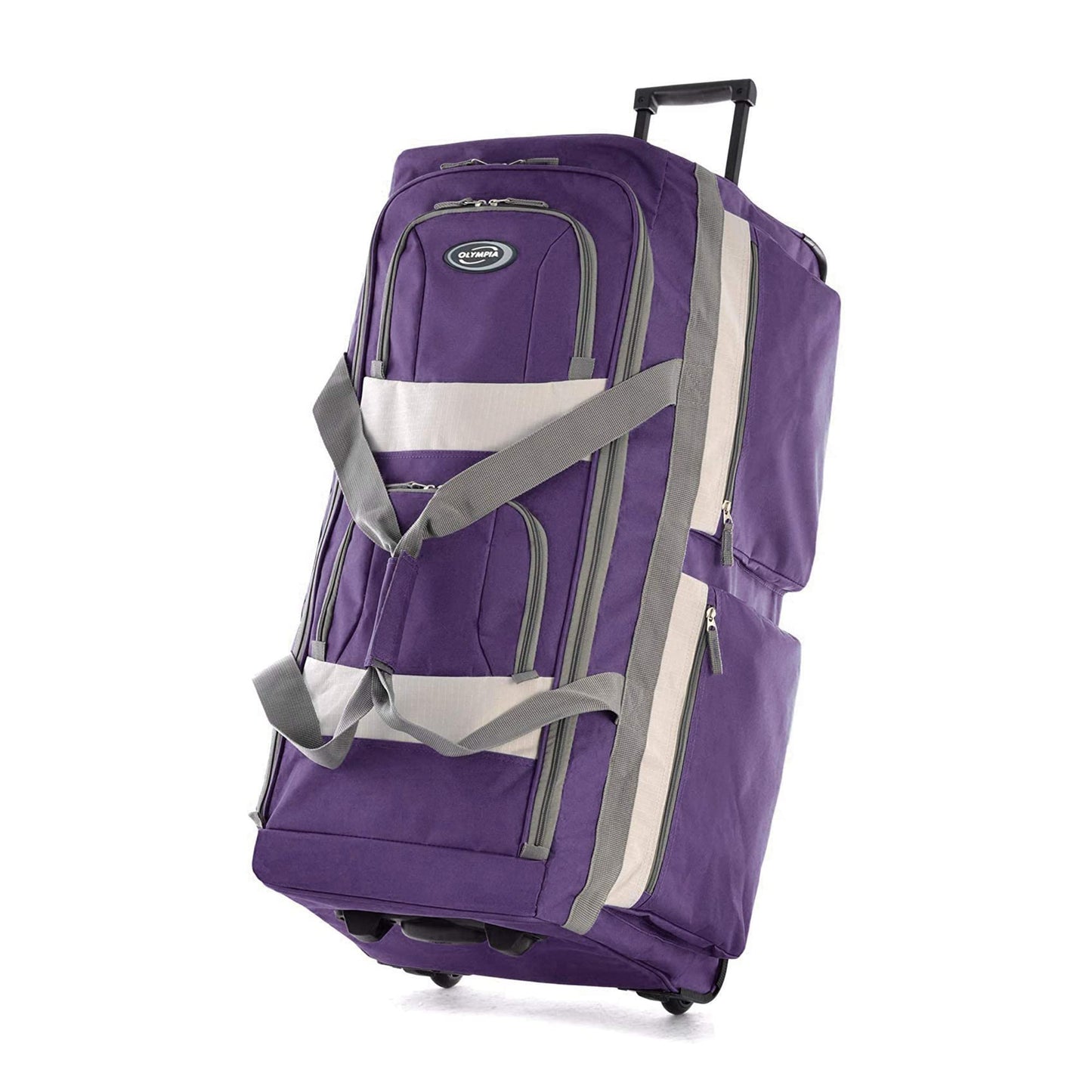 Olympia 22 Max Wheeled Duffel: 8-Pocket Water-Resist