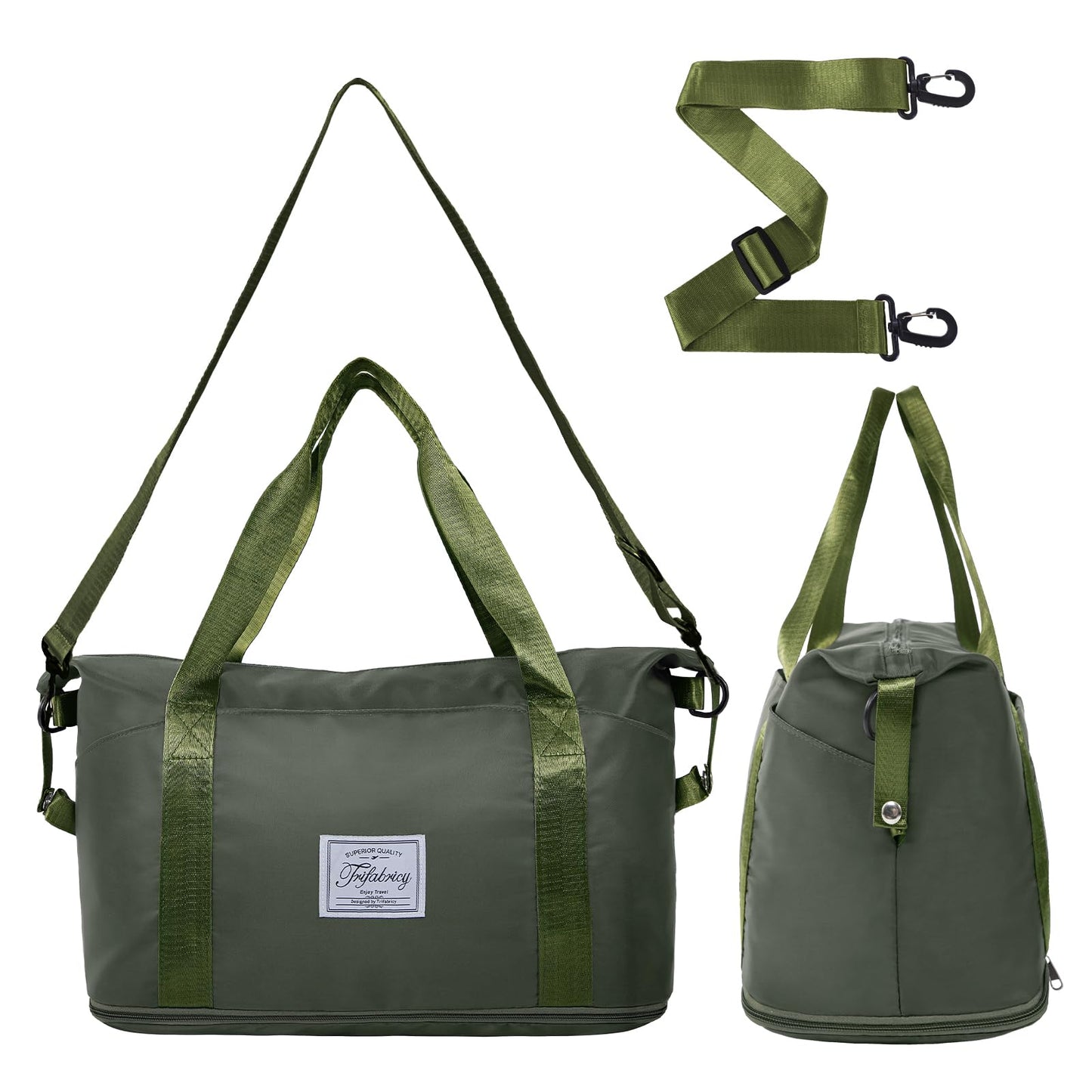 Pink Expandable Travel Duffel with Wet Pocket