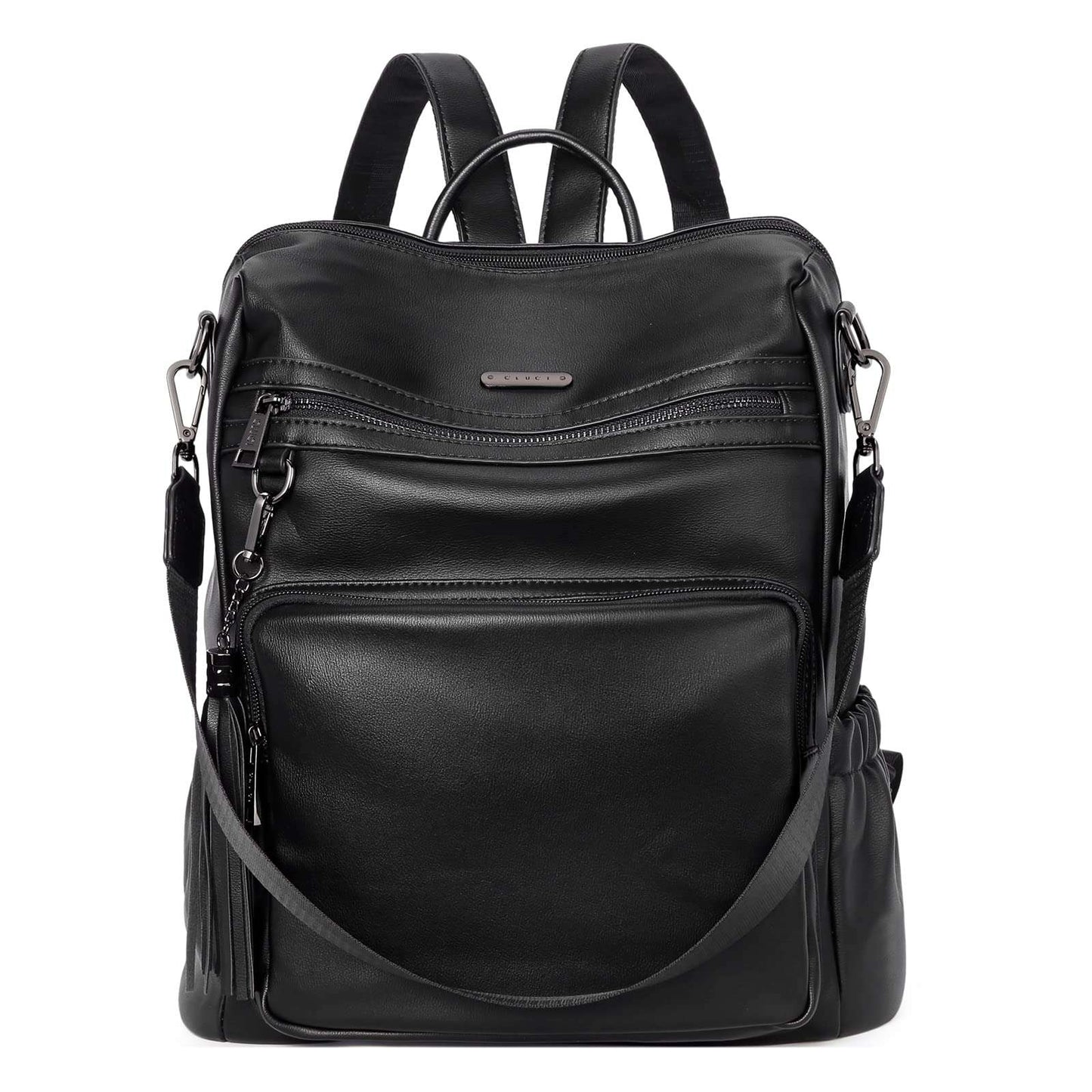 CLUCI Luxe Convertible Leather Backpack Purse