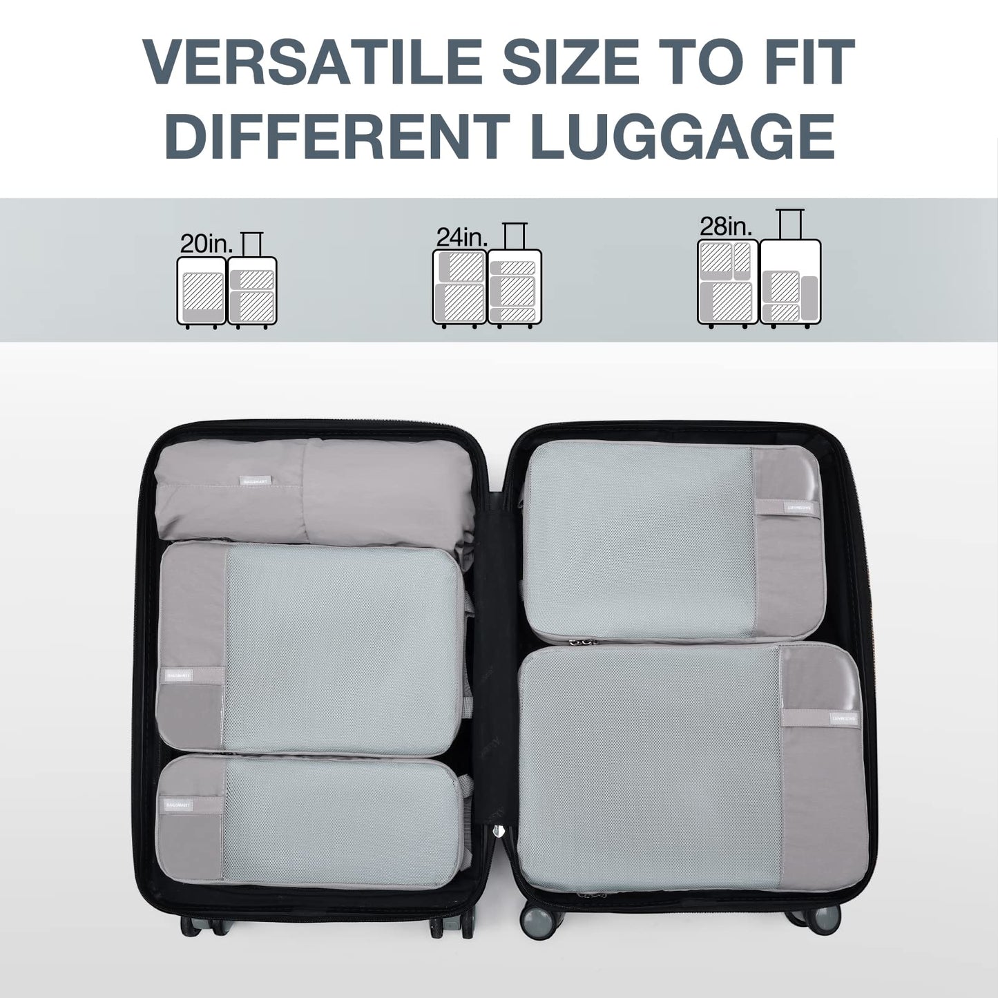 PackPro 6 Set Compression Cubes for Travel