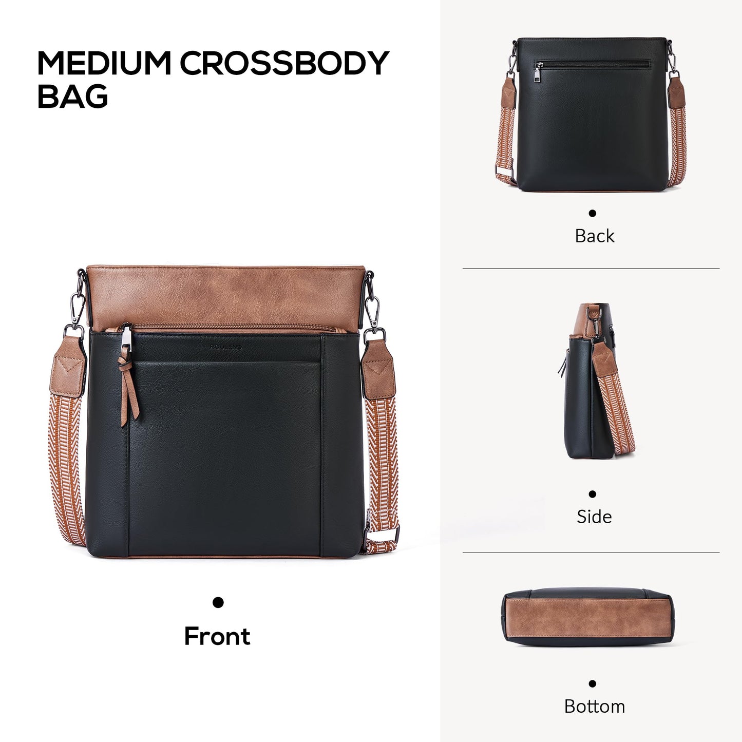Chic Leather Crossbody with Card Slots for Women