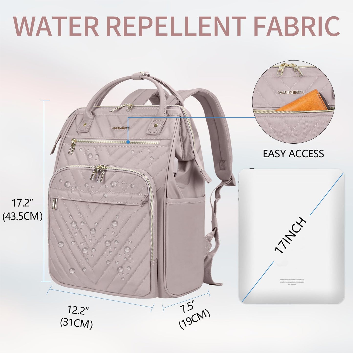 Vankean 17 Laptop Backpack