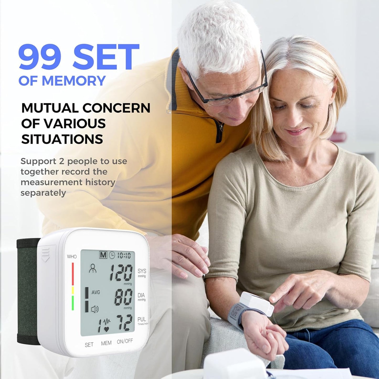 MMIZOO Auto BP Monitor with Large LCD Display