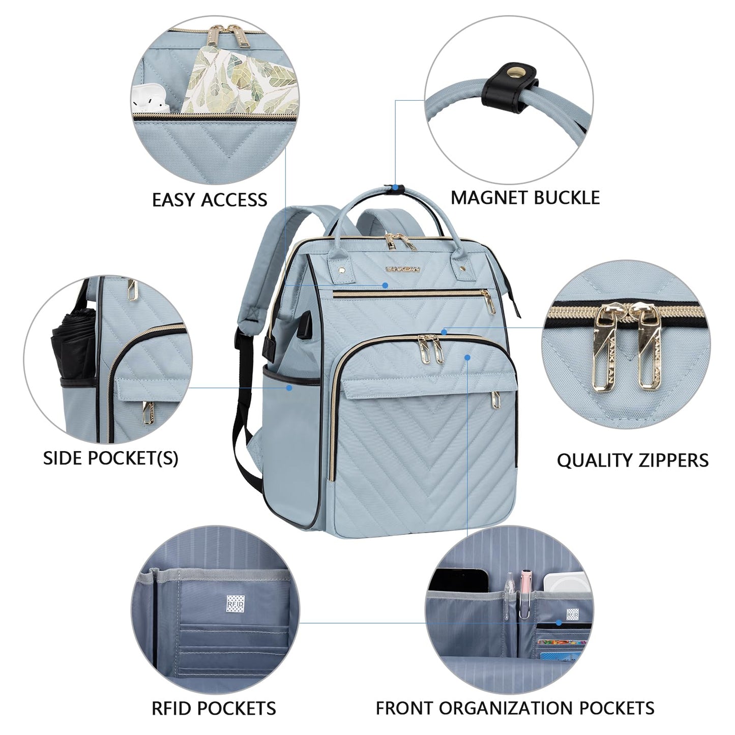 Vankean 17 Laptop Backpack