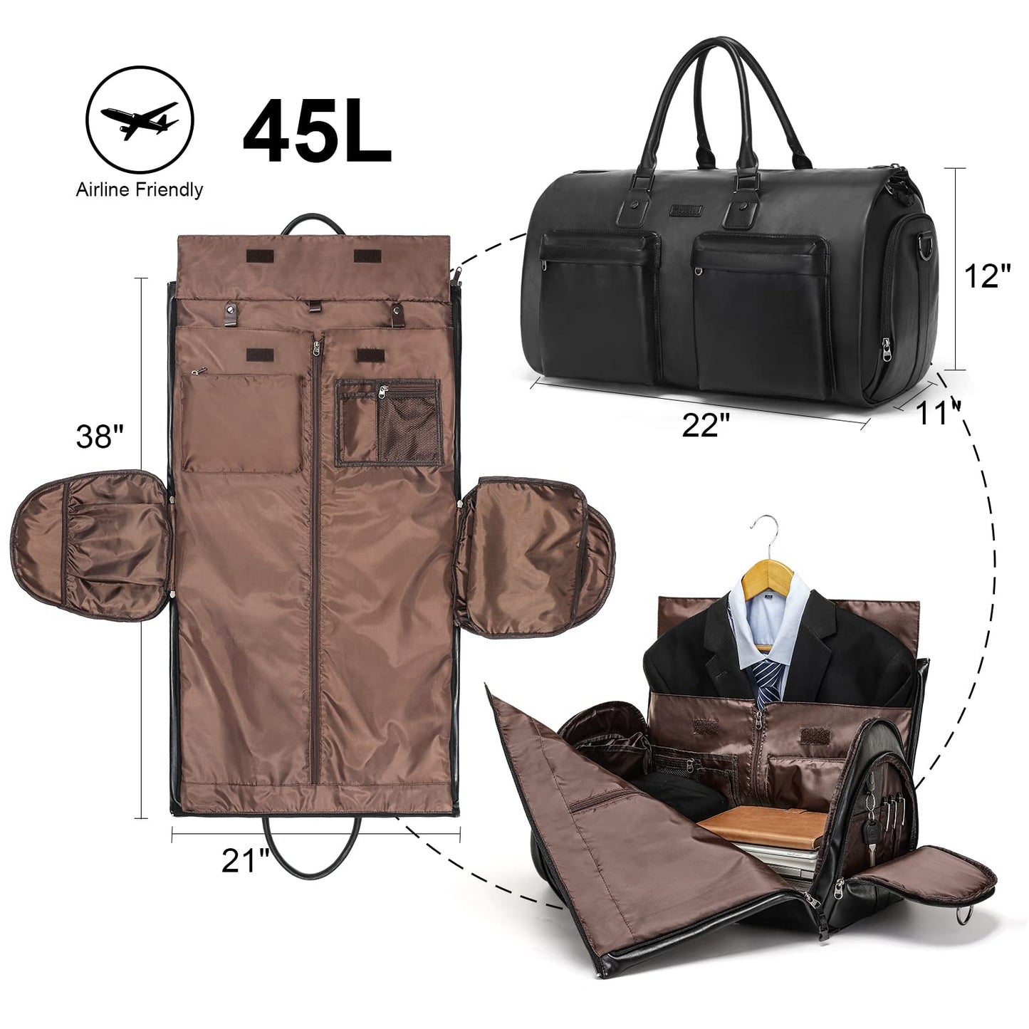 Modoker Travel Garment Bag - Versatile & Stylish