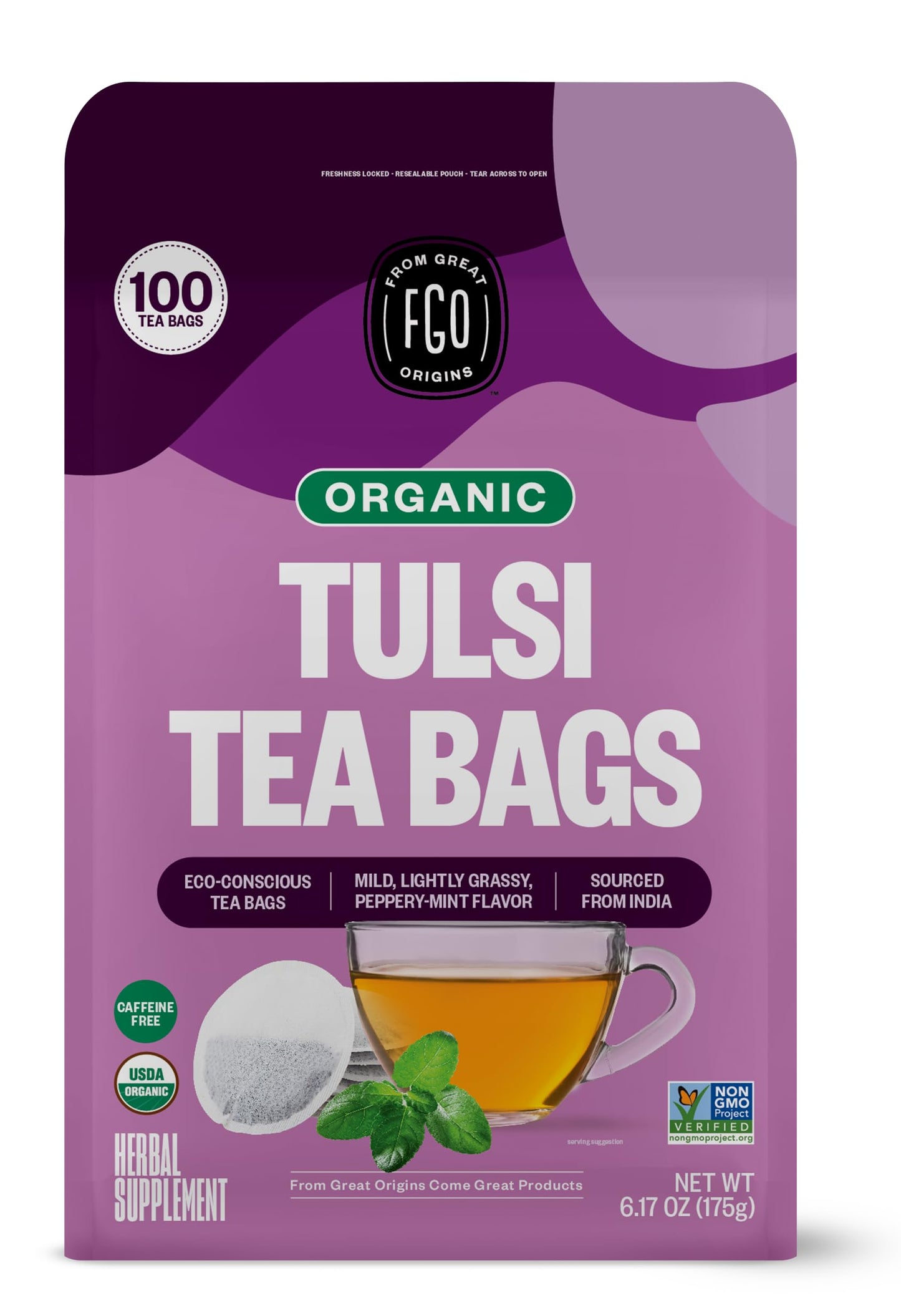 ElderZen Organic Tea - Caffeine-Free Eco Bags