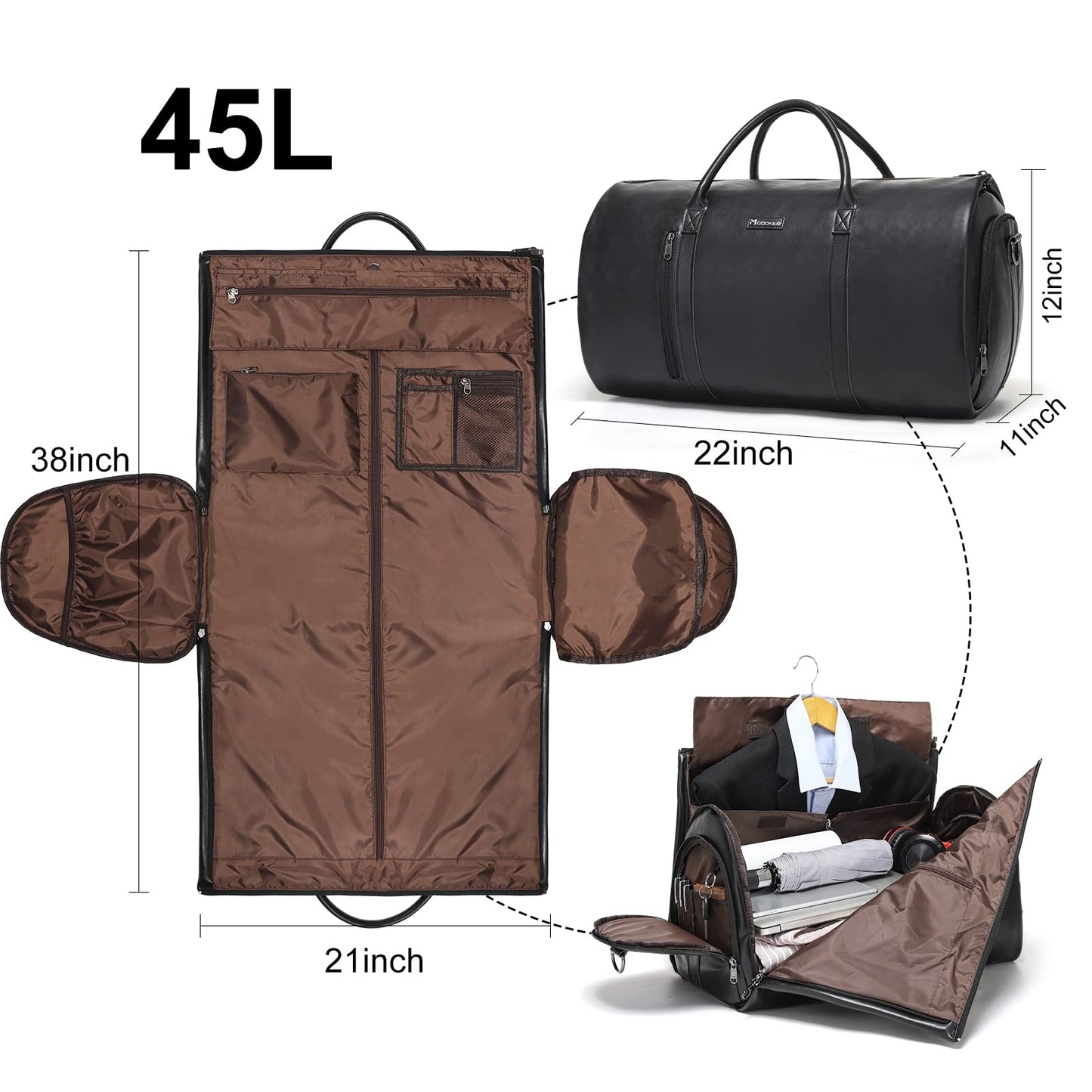 Modoker Travel Garment Bag - Versatile & Stylish