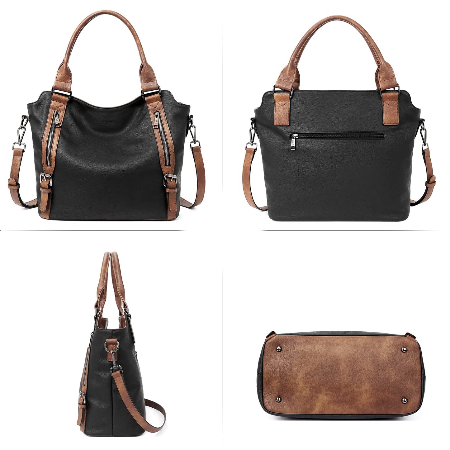 CLUCI Eco Luxe Vegan Leather Tote Bag