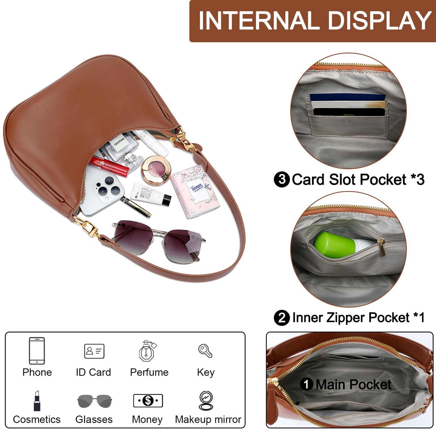Chic Retro Hobo Bag - KKXIU Women's Purse Collection