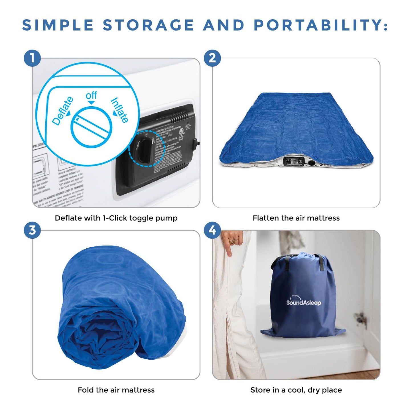 DreamNest Luxe Air Mattress with ComfortCoil Tech