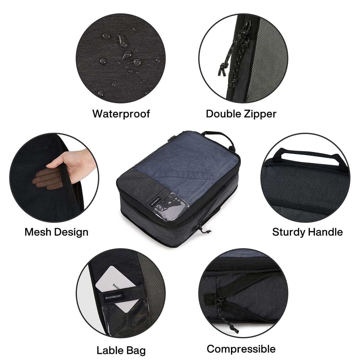 PackPro 6 Set Compression Cubes for Travel