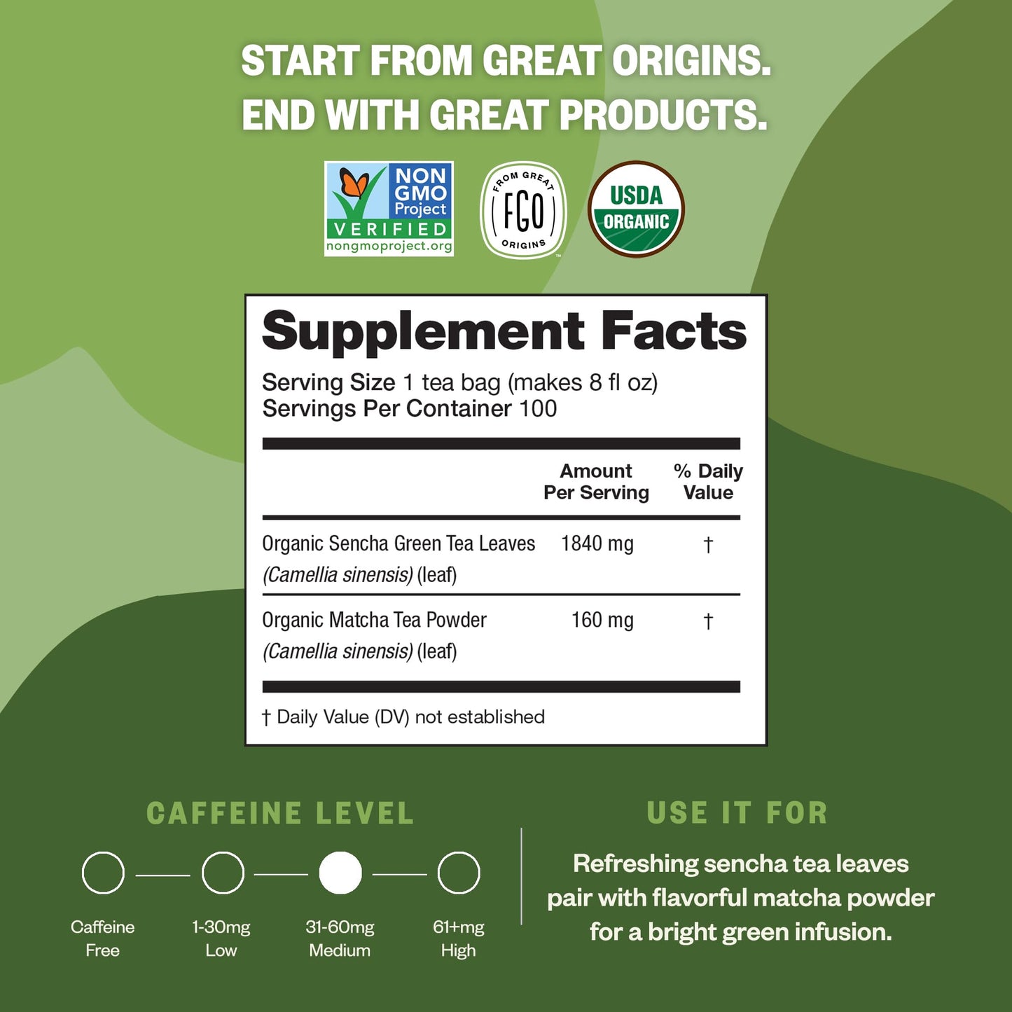 ElderZen Organic Tea - Caffeine-Free Eco Bags