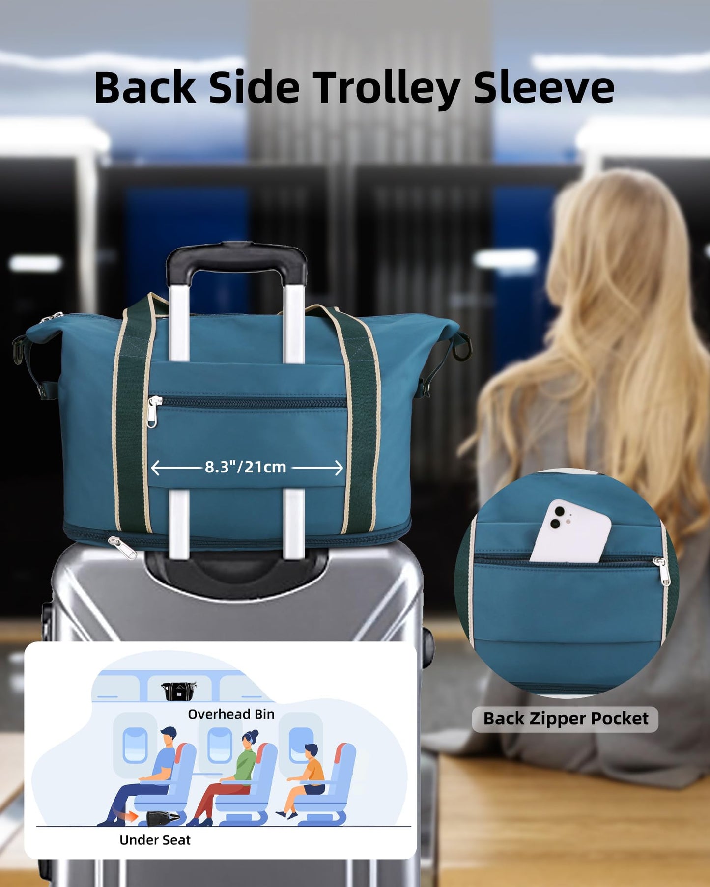 WALNEW Foldable Waterproof Travel Duffel Bag