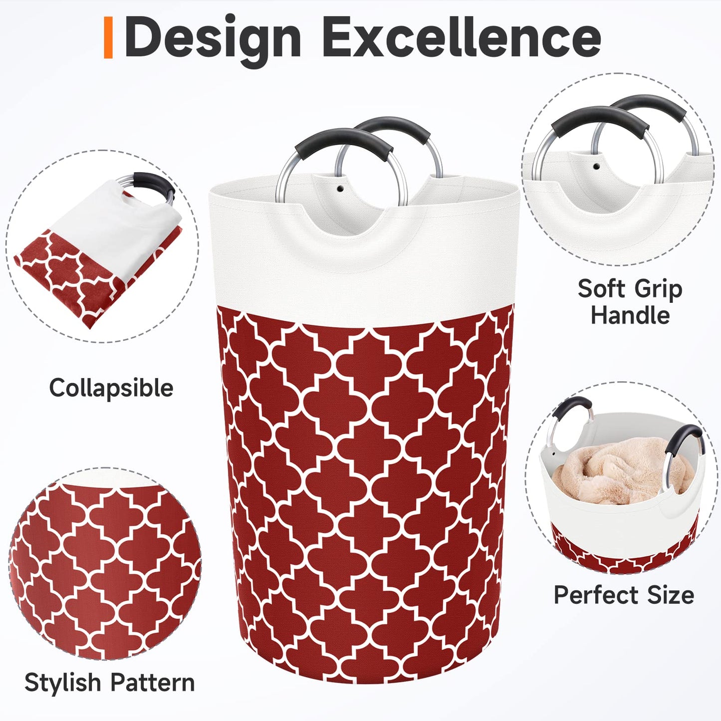 Collapsible Hamper Bag - Grey