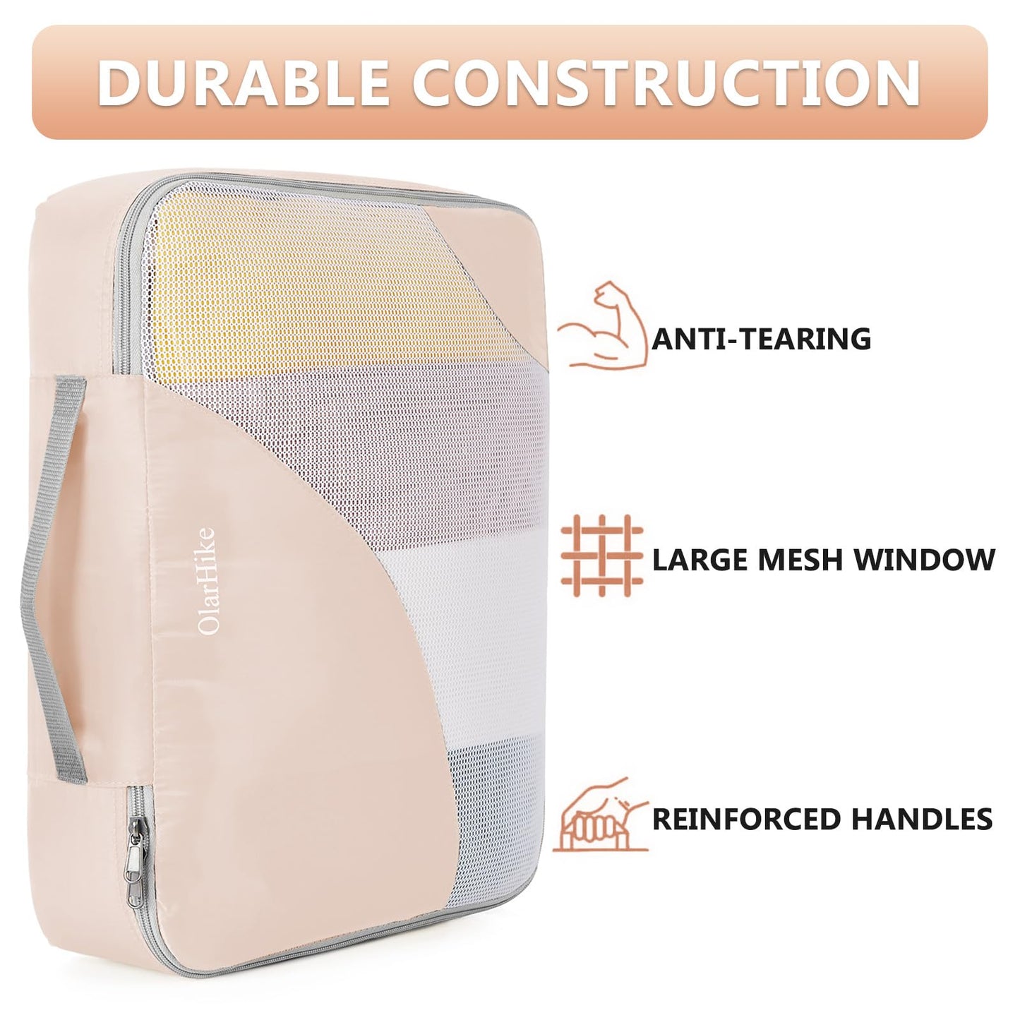 OlarHike Travel Cube Set - Cream Organizer & Gifts