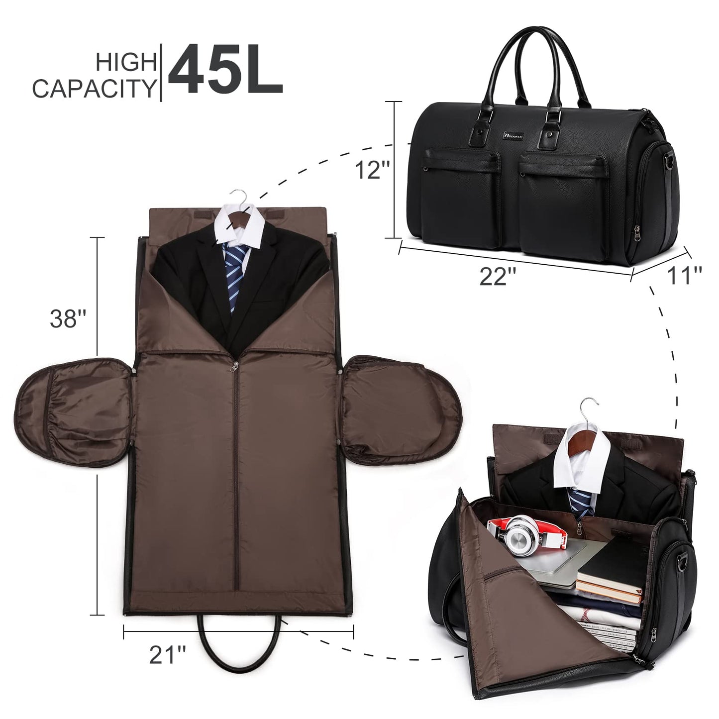 Modoker Travel Garment Bag - Versatile & Stylish