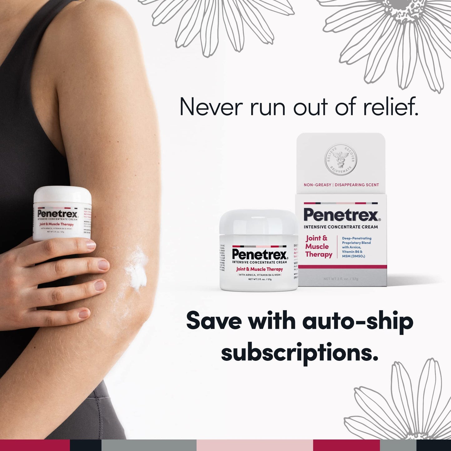 Penetrex Relief Cream - Soothing Muscle Rub 2oz