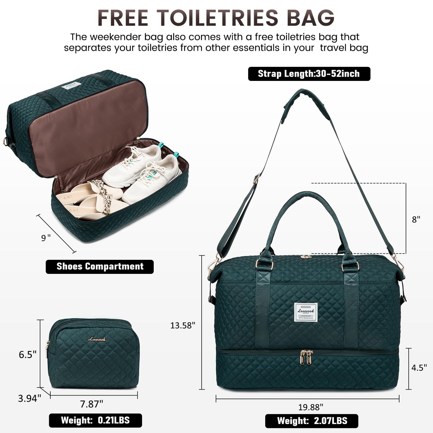 LOVEVOOK All-in-One Duffle: Travel & Gym Ready
