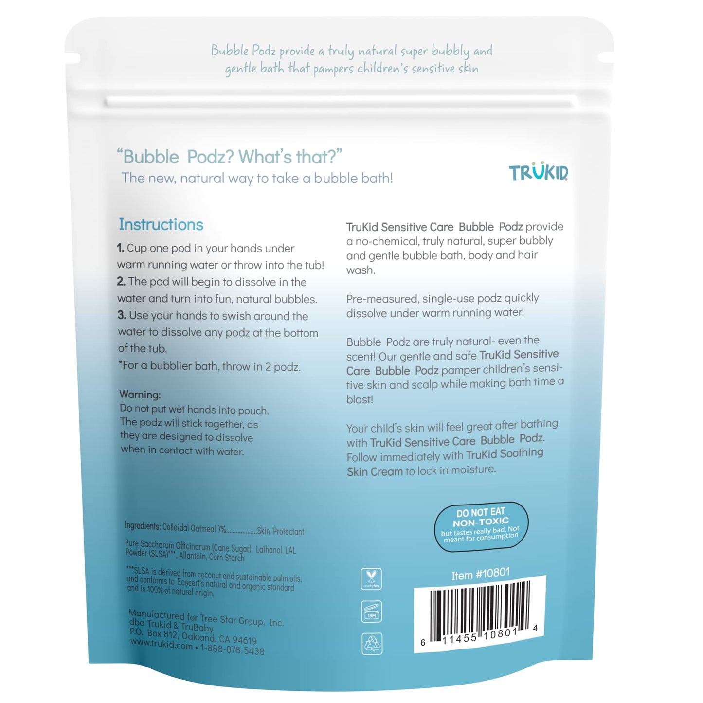 TruKid Bubble Podz: Gentle Lavender Bath Bombs