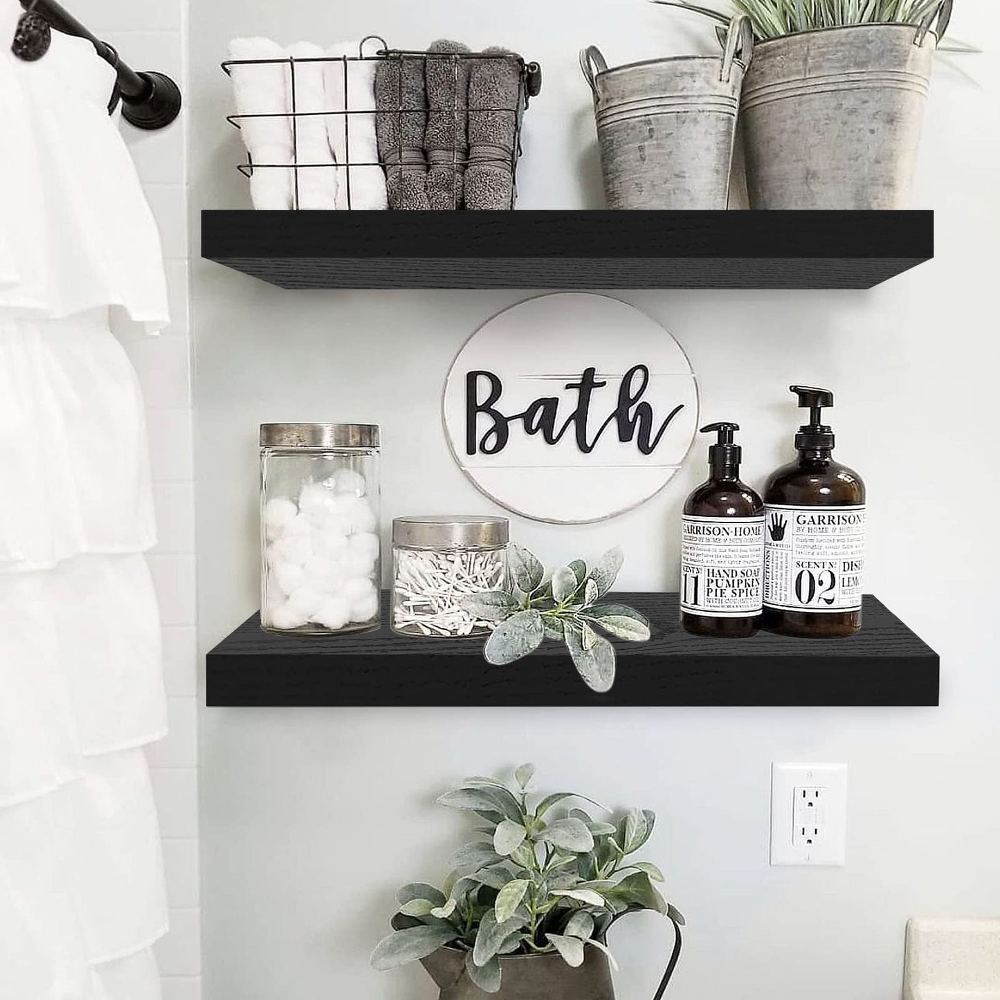 Rustic Farmhouse Shelves (008-40BN)