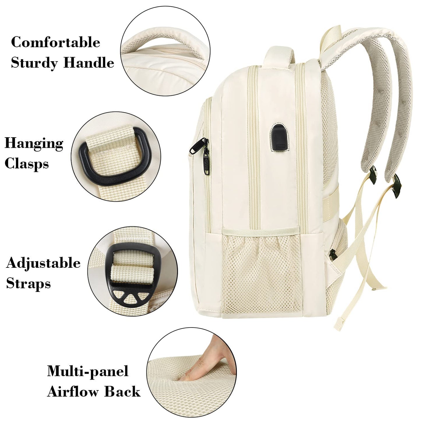 MATEIN SleekGuard Laptop Backpack with USB Port