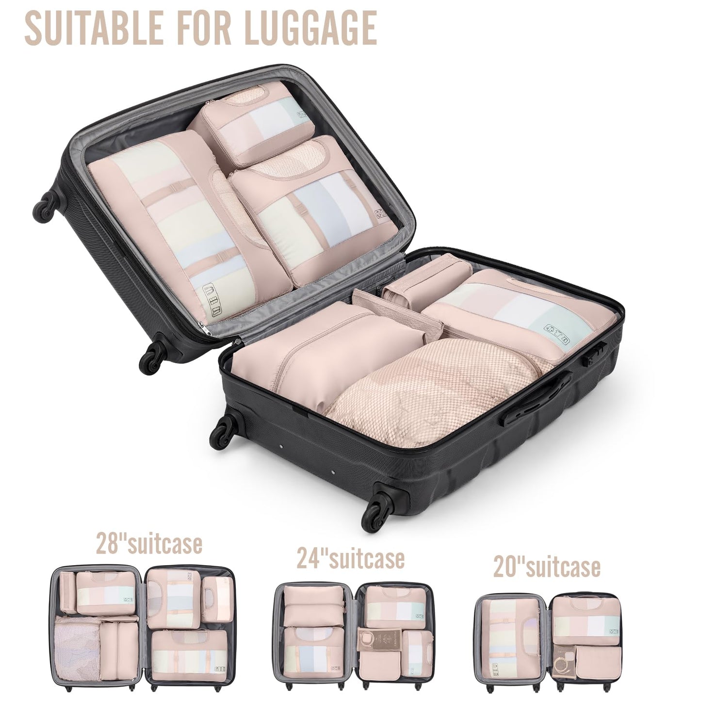 Veken Travel Cubes - 8 Piece Set