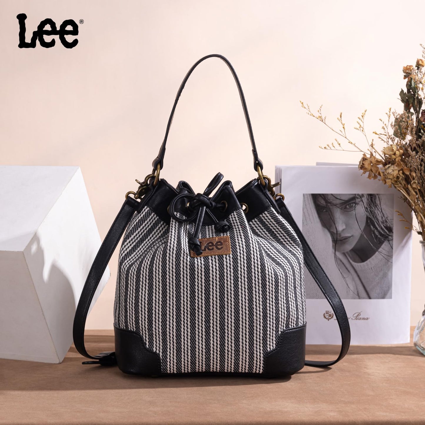 Montana West Lee Drawstring Hobo Bucket Bag